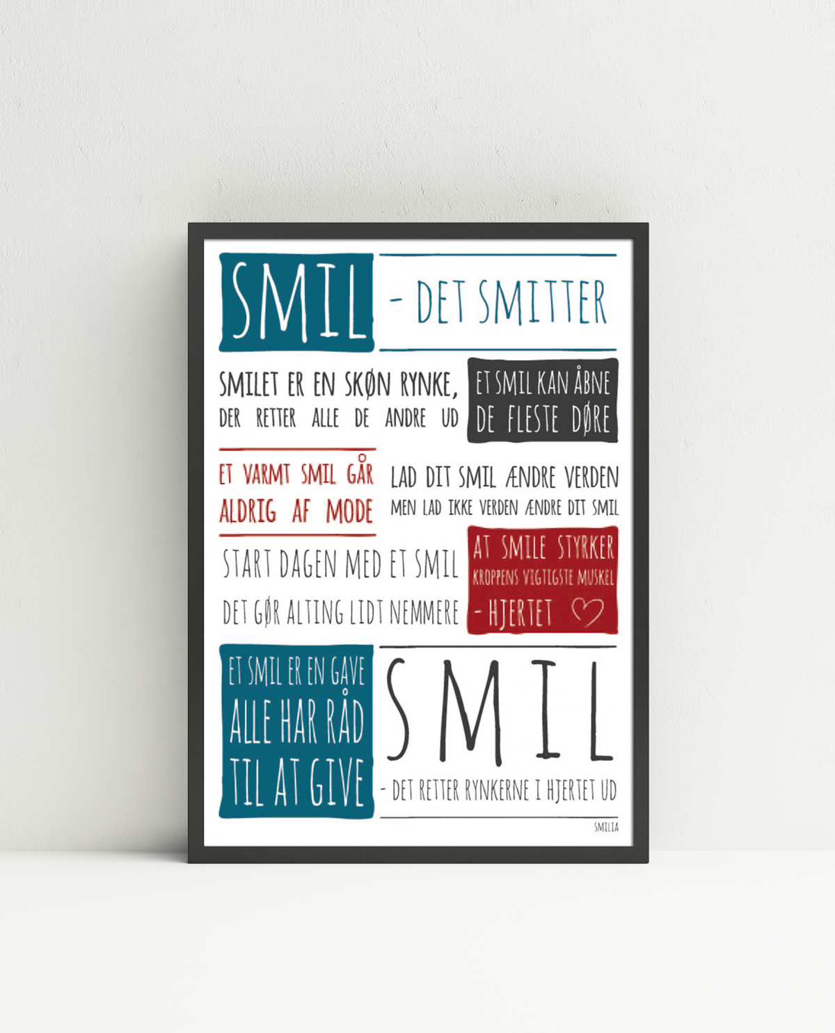 Smil det smitter. Plakat (A4)